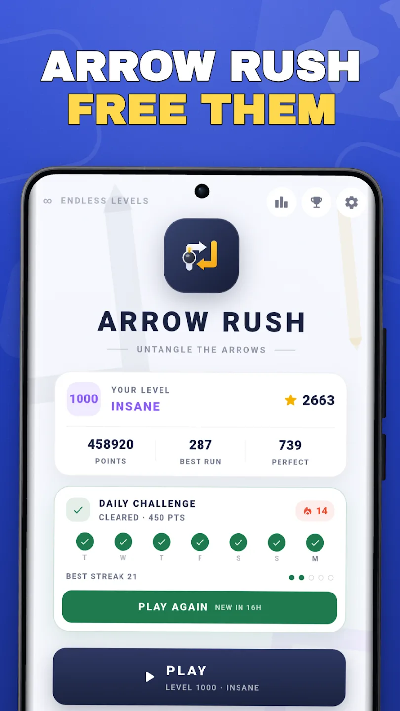 Arrow Rush: Untangle Puzzle screenshot 1