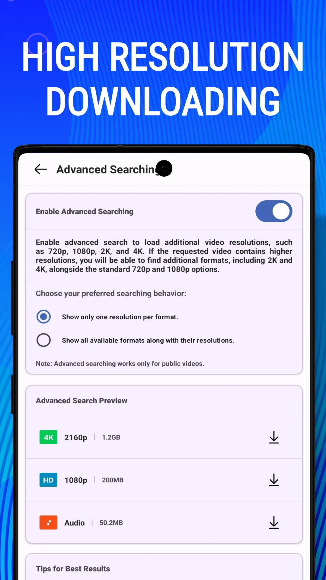 HD Video Downloader screenshot